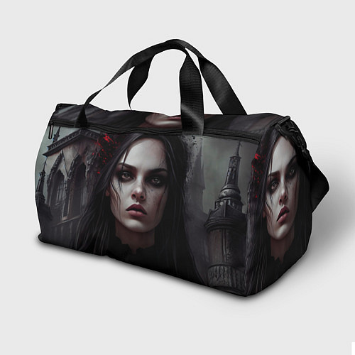 Спортивная сумка Готическая девушка Алприка / 3D-принт – фото 2