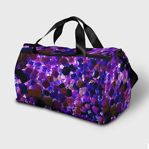 Спортивная сумка Разноцветные воздушные кубики / 3D-принт – фото 2