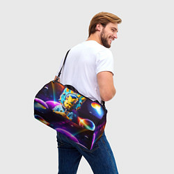 Сумки спортивные Барт Симпсон в космосе - фантазия, цвет: 3D-принт — фото 2
