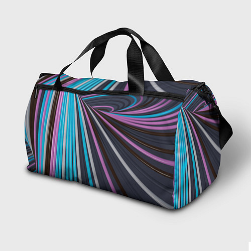 Спортивная сумка Завихрения полос / 3D-принт – фото 2