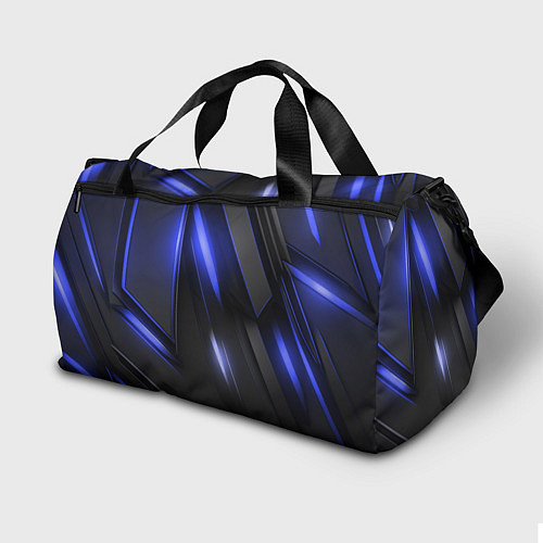 Спортивная сумка Синие неоновые плиты / 3D-принт – фото 2