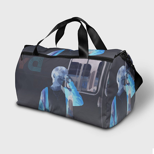 Спортивная сумка Потрет Тэхена маслом / 3D-принт – фото 2