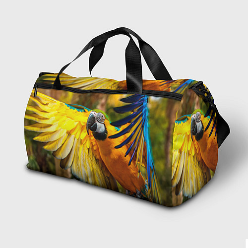 Спортивная сумка Взлёт попугая / 3D-принт – фото 2