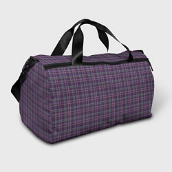 Спортивная сумка Джентльмены Шотландка темно-фиолетовая