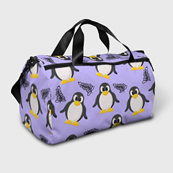 Спортивная сумка Пингвин и веточка