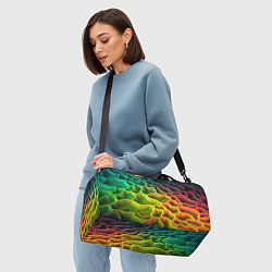 Сумки спортивные Песочная радужная текстура, цвет: 3D-принт — фото 2