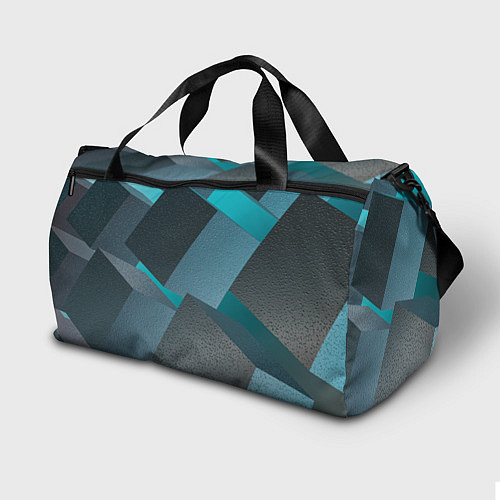 Спортивная сумка Абстрактные ребристые кубы / 3D-принт – фото 2