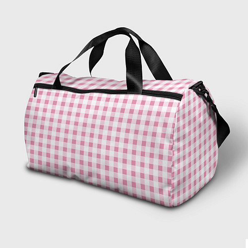 Спортивная сумка Барби-розовый: клетка / 3D-принт – фото 2