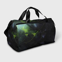 Спортивная сумка Black green elements