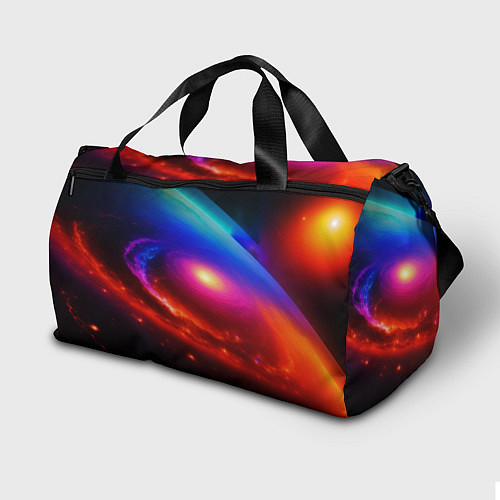 Спортивная сумка Неоновая галактика / 3D-принт – фото 2