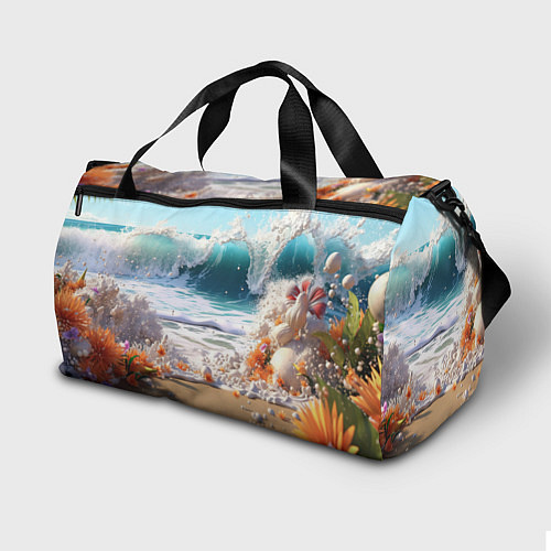 Спортивная сумка Веселая рыбка в очках / 3D-принт – фото 2