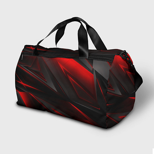 Спортивная сумка Cyberpunk 2077 phantom liberty red black logo / 3D-принт – фото 2