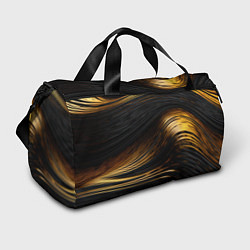 Спортивная сумка Black gold waves