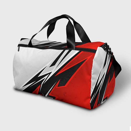 Спортивная сумка Бело-красная униформа для зала / 3D-принт – фото 2