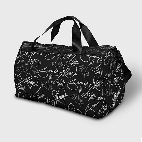 Спортивная сумка Blackpink - автографы / 3D-принт – фото 2