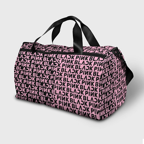 Спортивная сумка Blackpink - pink text / 3D-принт – фото 2