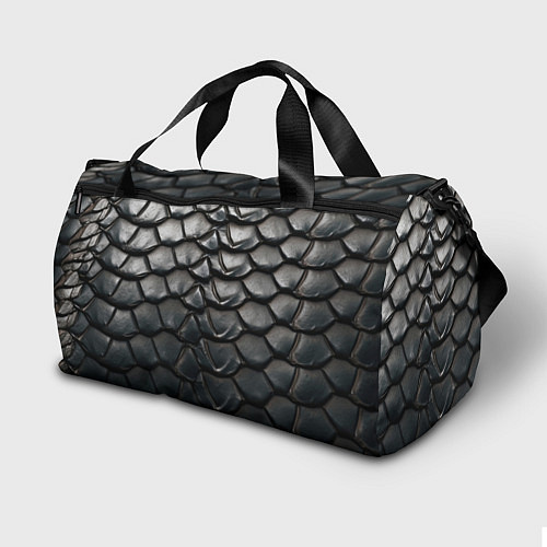 Спортивная сумка Кожа черной мамбы / 3D-принт – фото 2