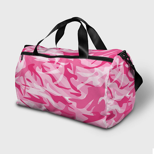 Спортивная сумка Камуфляж в розовом / 3D-принт – фото 2