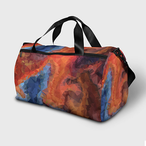 Спортивная сумка Ginger blue pattern / 3D-принт – фото 2