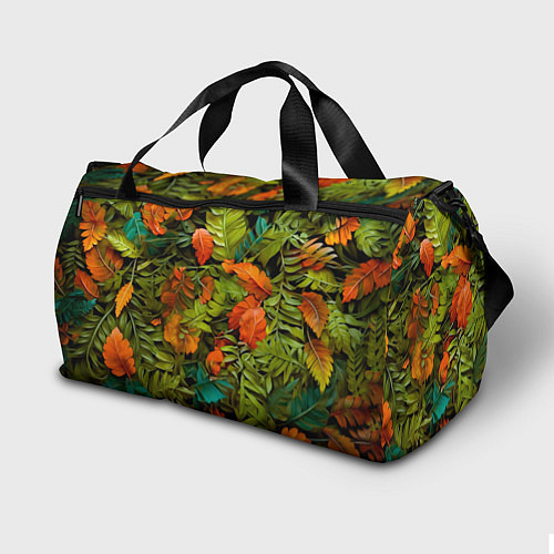 Спортивная сумка Медведь в листьях / 3D-принт – фото 2