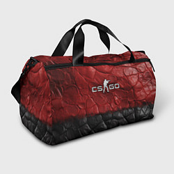 Сумки спортивные CS GO red black texture, цвет: 3D-принт