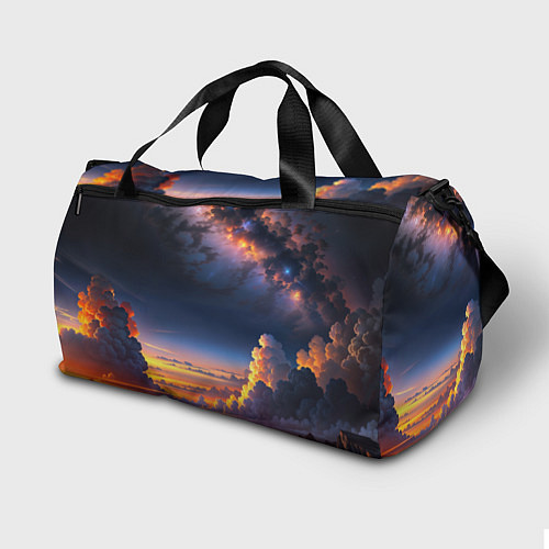 Спортивная сумка Млечный путь и облака на закате / 3D-принт – фото 2