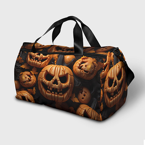 Спортивная сумка Pumpkin Halloween / 3D-принт – фото 2