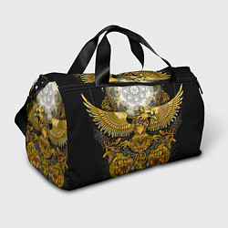 Спортивная сумка Золотой орёл - славянский орнамент