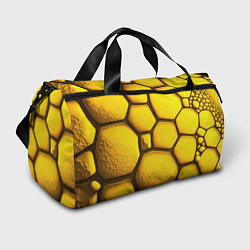 Сумки спортивные Желтые объемные плиты, цвет: 3D-принт