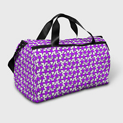 Спортивная сумка Ретро звёзды фиолетовые