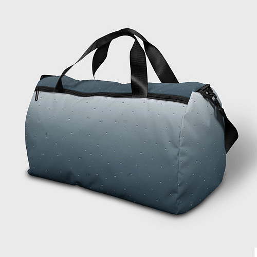 Спортивная сумка Серый градиент капли / 3D-принт – фото 2