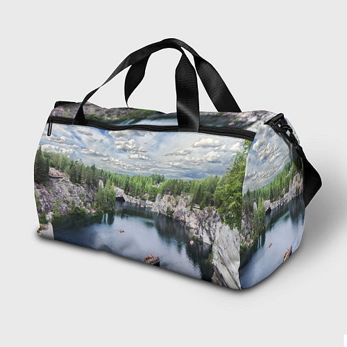 Спортивная сумка Карелия горный парк Рускеала / 3D-принт – фото 2