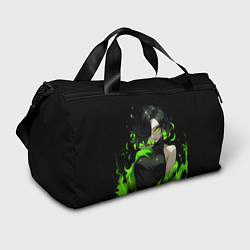 Спортивная сумка Токсичная девушка - зеленый
