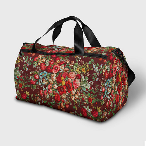Спортивная сумка Платок цветочный узор / 3D-принт – фото 2