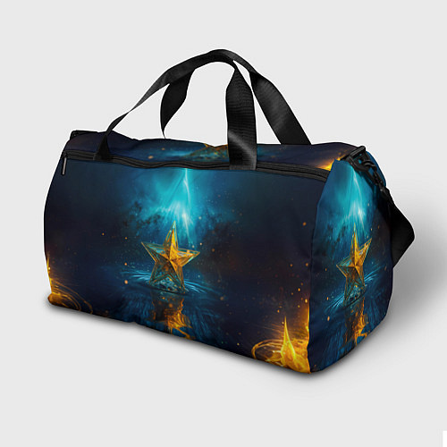 Спортивная сумка Звезда на воде ночь / 3D-принт – фото 2