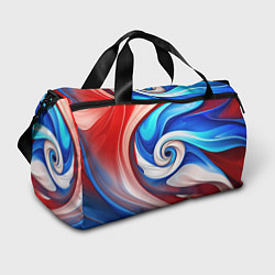 Спортивная сумка Волны в цвете флага РФ