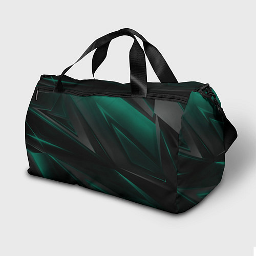 Спортивная сумка Baldurs Gate 3 logo green geometry / 3D-принт – фото 2
