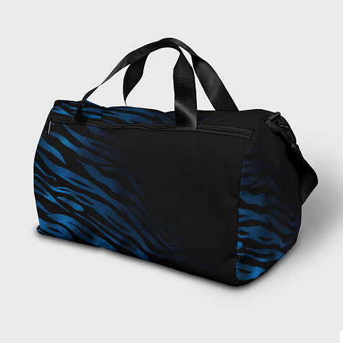 Спортивная сумка Baldurs Gate 3 logo blue geometry / 3D-принт – фото 2