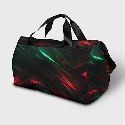 Спортивная сумка Dark red and green / 3D-принт – фото 2