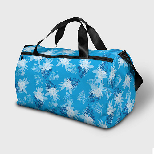 Спортивная сумка Синие цветы - Vice city - new ver / 3D-принт – фото 2