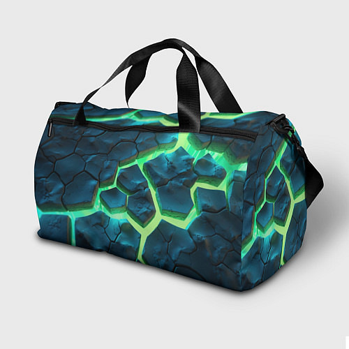 Спортивная сумка CS GO green texture logo / 3D-принт – фото 2