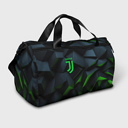 Сумки спортивные Juventus black green logo, цвет: 3D-принт