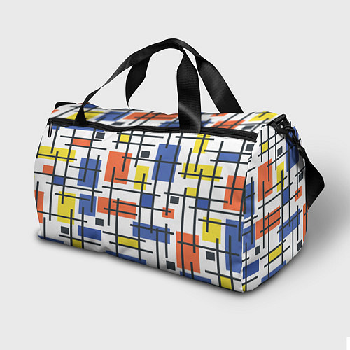 Спортивная сумка Разноцветные прямоугольники / 3D-принт – фото 2