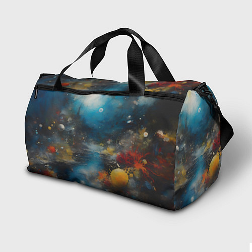 Спортивная сумка Абстрактная живопись в стиле импрессионизма / 3D-принт – фото 2