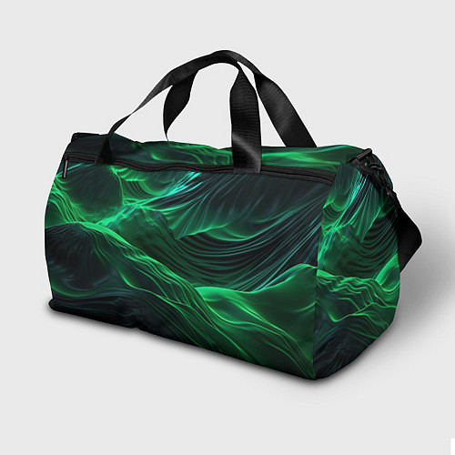 Спортивная сумка Зеленая абстракция / 3D-принт – фото 2