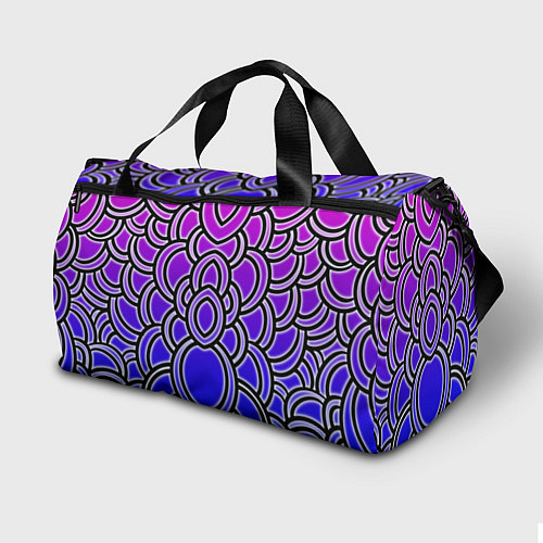 Спортивная сумка Абстрактный иллюзорный градиент / 3D-принт – фото 2