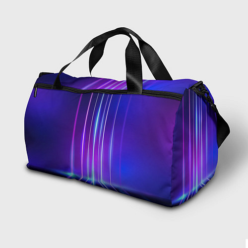 Спортивная сумка Neon glow - vaporwave - strips / 3D-принт – фото 2
