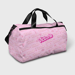 Спортивная сумка Виктория - паттерн Барби розовый