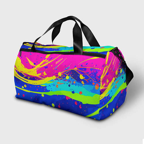 Спортивная сумка Красочная абстрактная композиция / 3D-принт – фото 2