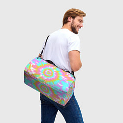 Сумки спортивные Tie-Dye кислотный в стиле барби, цвет: 3D-принт — фото 2